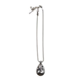 BRIGHTON NWT$68 SCROLL PENDANT NECKLACE SILVERTONE