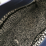 BRIGHTON NWT$460 LEATHER TOTE HANDBAG NAVY RED 11.5”x9.5”x5”