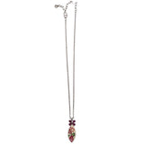 BRIGHTON FLORAL PENDANT NECKLACE CREAM ORANGE