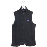 PATAGONIA ZIPPER SLEEVELESS VEST BLACK LARGE