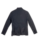ZIPPER LONG SLEEVE DESIGNER JACKET BLACK MEDIUM