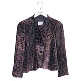 ARMANI COLLEZIONI LONG SLEEVE DESIGNER BLAZER MAROON GRAY 8