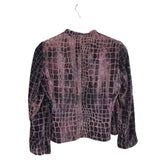 ARMANI COLLEZIONI LONG SLEEVE DESIGNER BLAZER MAROON GRAY 8