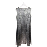 AMARRA METALLIC SLEEVELESS DESIGNER DRESS SILVER 8