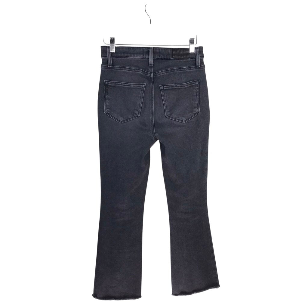PAIGE FLARE LEG DESIGNER JEANS BLACK 25