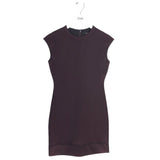 THEORY CAP SLEEVE DESIGNER DRESS MAROON 0