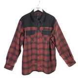 5.11 TACTICAL FLANNEL LONG SLEEVE MEN JACKET GRAY RED XLARGE
