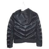QUILTED ZIP DESIGNER JACKET BLACK XSMALL