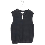 BANANA REPUBLIC NWT$80 KNIT MEN VEST BLACK LARGE