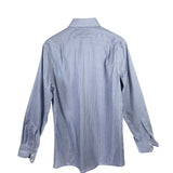 CHARLES TYRWHITT LONG SLEEVE MEN SHIRT BLUE WHITE LARGE