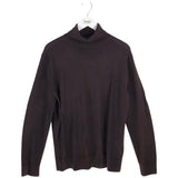 BANANA REPUBLIC WOOL TURTLENECK MEN SWEATER BROWN XLARGE