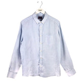 UNTUCKIT LONG SLEEVE MEN SHIRT BLUE PURPLE LARGE