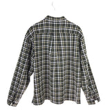 BANANA REPUBLIC LONG SLEEVE MEN SHIRT BLACK TAN LARGE