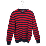 H&M WOOL LONG SLEEVE MEN SHIRT RED NAVY XLARGE
