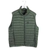 UNIQLO ZIP QUILTED MEN VEST GREEN LARGE