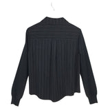 CURRENT AIR LONG SLEEVE TOP BLACK WHITE MEDIUM