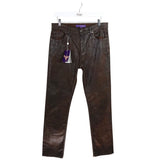RALPH LAUREN NWT$1,390 STRAIGHT LEG DESIGNER JEANS BROWN 29