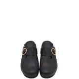 BIRKENSTOCK WEDGE MULE SHOES BLACK 9