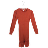NANETTE LEPORE LONG SLEEVE DRESS RUST SMALL