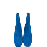 ANKLE BOOTIE BLOCK HEEL DESIGNER BOOTS BLUE 9