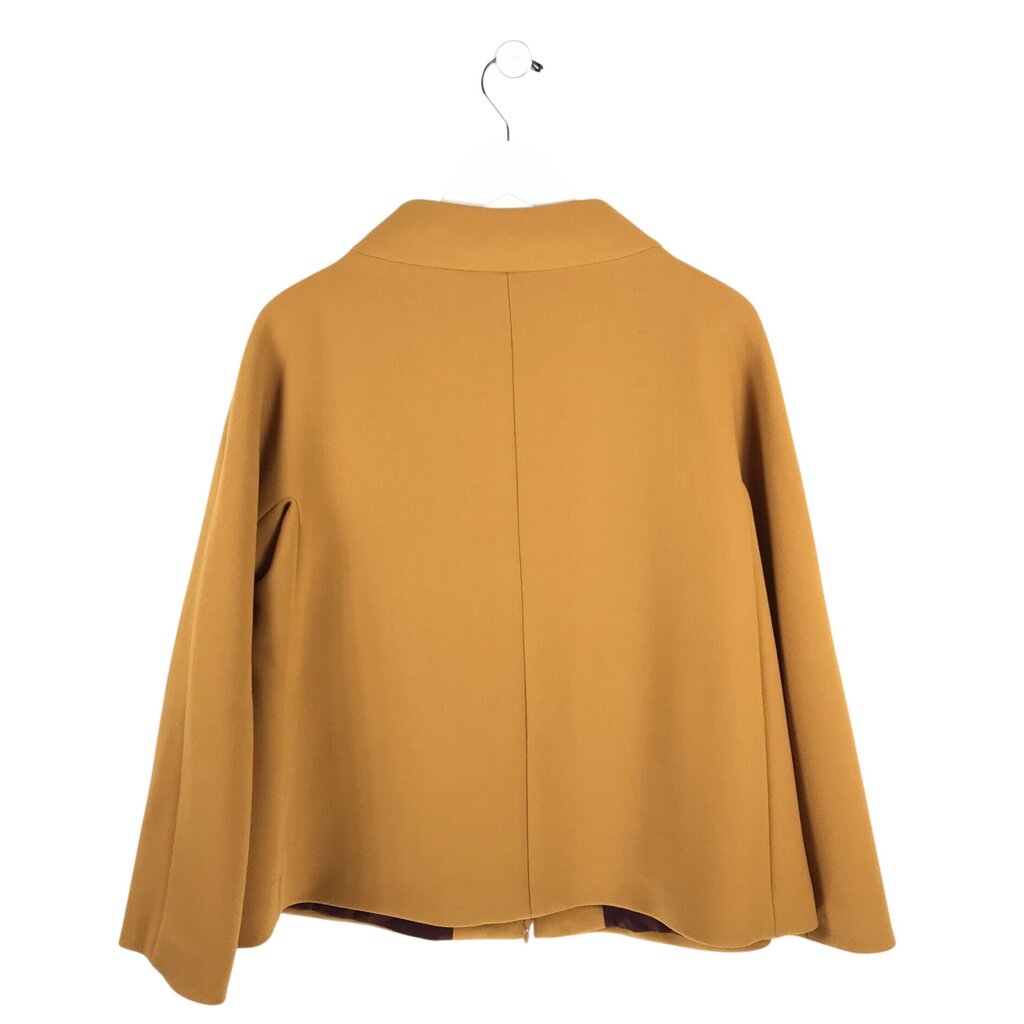 LAFAYETTE 148 LONG SLEEVE WOOL DESIGNER JACKET MUSTARD MEDIUM
