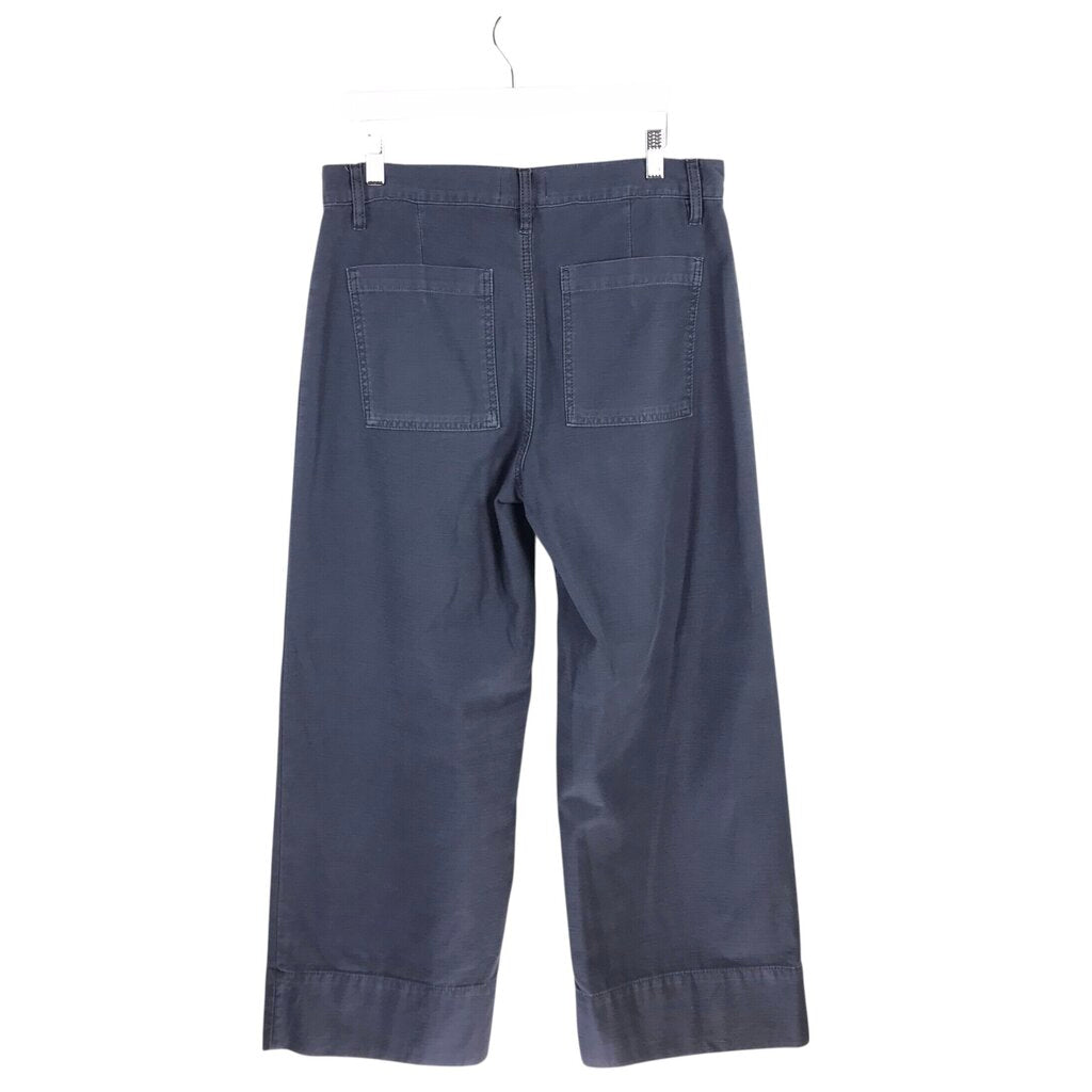 FRAME WIDE LEG DESIGNER PANT BLUE 28