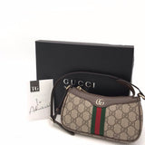 GUCCI OPHIDIA MINI SHOULDER w/ BOX LUXE HANDBAG BEIGE