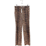 ALICE + OLIVIA NWT $395 WIDE LEG DESIGNER PANT TAN BLACK 4