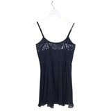 BCBGMAXAZRIA 100% SILK MINI DESIGNER DRESS NAVY 6
