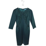 ANTONIO MELANI 3/4 SLEEVE MIDI DRESS GREEN 4