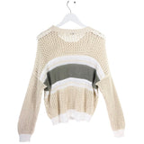 PESERICO KNIT LONG SLEEVE DESIGNER SWEATER CREAM WHITE 6