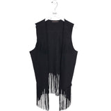 FRINGE VEST BLACK OS