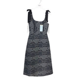 ANTONIO MELANI NWT$349 MAXI DESIGNER DRESS NAVY WHITE 0