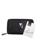 LOUIS VUITTON AMERICAN'S CUP ZIPPY ORGANIZER LUXE WALLET BLACK 9”x5”