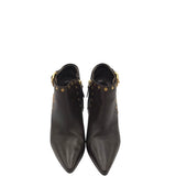 BURBERRY POINTED-TOE STILETTO ANKLE BOOTIES LUXE SHOES BROWN 39