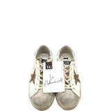 GOLDEN GOOSE RET$595 SUPER-STAR LOW TOP SNEAKERS LUXE SHOES WHITE 40