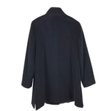CINZIA ROCCA NWT WOOL BLEND LONG SLEEVE DESIGNER COAT BLACK 12