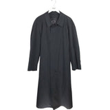 CHRISTIAN DIOR VINTAGE LONG TRENCH W/LINING MEN COAT BLACK 42R