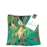 GUCCI TROPICAL LEAF/PALM SILK SCARF LUXE ACCESSORIES GREEN 34x35