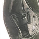 BURBERRY BEAT CHECK NYLON LOWRY TOTE LUXE HANDBAG BLACK 14”x9”