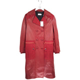 COACH LEATHER TRENCH DESIGNER COAT RED 00