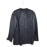 CAROLINA HERRERA ZIP REVERSIBLE LUXE JACKET BLACK WHITE SMALL P