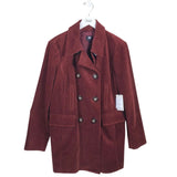 W BY WORTH NWT$398 CORDUROY DESIGNER COAT BROWN LARGE