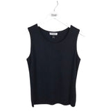 ST JOHN SPORT KNIT TANK DESIGNER TOP BLACK SMALL