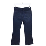 FRAME LACE UP FLARE DESIGNER JEANS NAVY 28