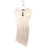 WHITE HOUSE BLACK MARKET NWT$180 CAP SLEEVE DRESS CREAM LP