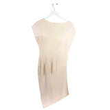 WHITE HOUSE BLACK MARKET NWT$180 CAP SLEEVE DRESS CREAM LP