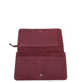 BURBERRY 2pc. LEATHER LUXE WALLET BURGUNDY