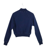 GOOD AMERICAN NWT$139 HALF ZIP SWEATER BLUE MEDIUM