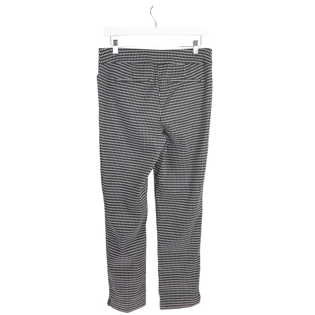 CHICO'S STRAIGHT LEG PANT BLACK WHITE 0.5